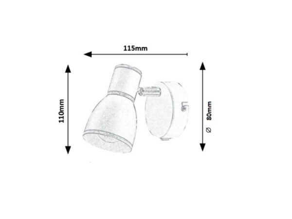 SPOT LAMPA MACKENZIE 5605 RABALUX - Image 3