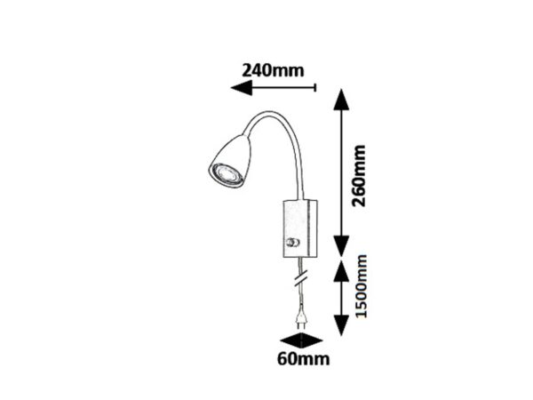 ZIDNA LAMPA MIKA 6720 RABALUX - Image 2