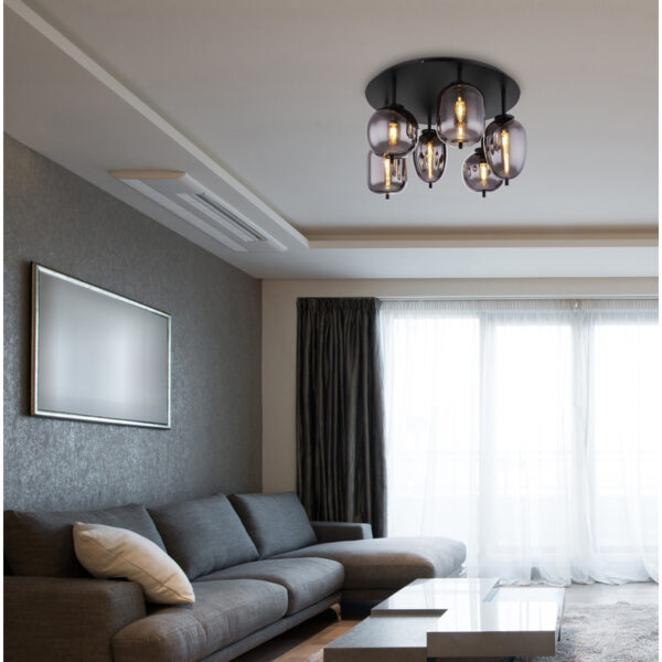 BLACKY PLAFONJERA 15345-6D GLOBO LIGHTING - Image 4