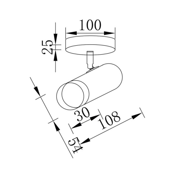 BRY-G002C-1H-1xGU10-ZLATNO-CRNA-DEKORATIVNA SVETILJKA - Image 3