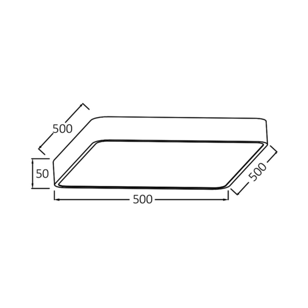 BRY-BLADE-SS-KVADRATNA-BELA-45W-LED PLAFONJERA SA DALJINSKOM KOMANDOM BH16-05290 BRAYTRON - Image 3