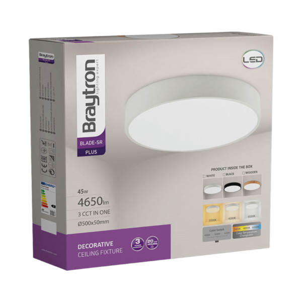 BRY-BLADE-SR-OKRUGLA-BELA-45W-3U1-LED PLAFONJERA BH16-04280 BRAYTRON - Image 3