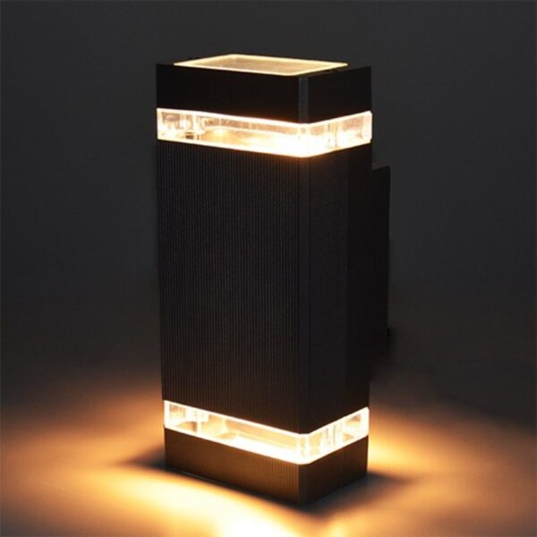 LS2048 CRNA BAŠTENSKA ZIDNA LAMPA - Image 2