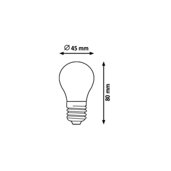 E27 4,2W G45 4000K FILAMENT LED SIJALICA 1695 RABALUX - Image 2