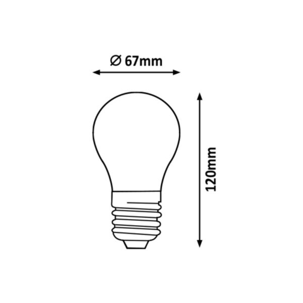E27 12W A67 4000K FILAMENT LED SIJALICA 79043 RABALUX - Image 2
