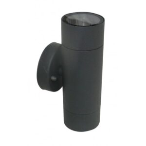 M950010 ANTRACIT SIVA 2xGU10 BAŠTENSKA ZIDNA LAMPA MITEA LIGHTING