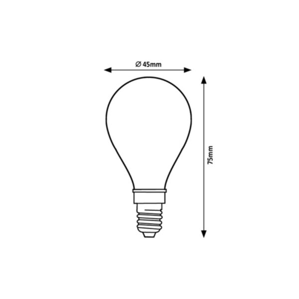 E14 6W G45 4000K FILAMENT LED SIJALICA 79032 RABALUX - Image 2