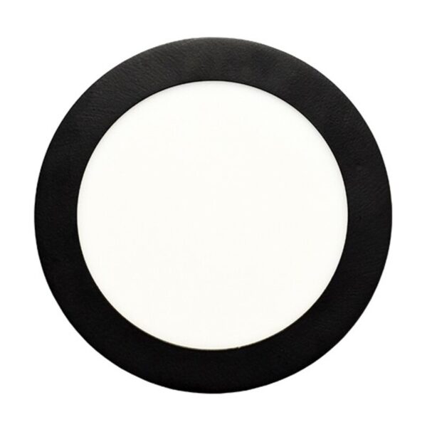M12NO 12W 6500K CRNA NADGRADNI OKRUGLI LED PANEL MITEA LIGHTING - Image 3