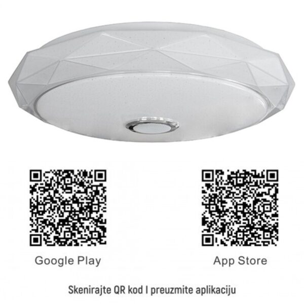 M205502-BT/WRGB 2x36W fi500mm LED SMD plafonjera DIJAMANT sa zvučnikom 5W - Image 5
