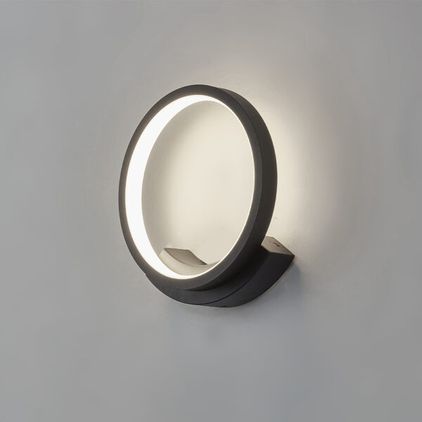 BRY-NELA-WL1-12W-RND-CRNA-3000K-ZIDNA LAMPA BH07-03701 BRAYTRON - Image 2
