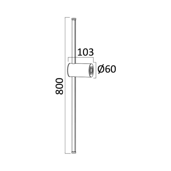 BRY-TINY-WL800-16W-ZLATNA-3000K-ZIDNA LAMPA BH07-04106 BRAYTRON - Image 4
