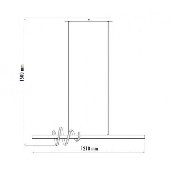 LUNA 228 VISILICA 43W 3000K SIVA/CRNA HOME LIGHT - Image 4
