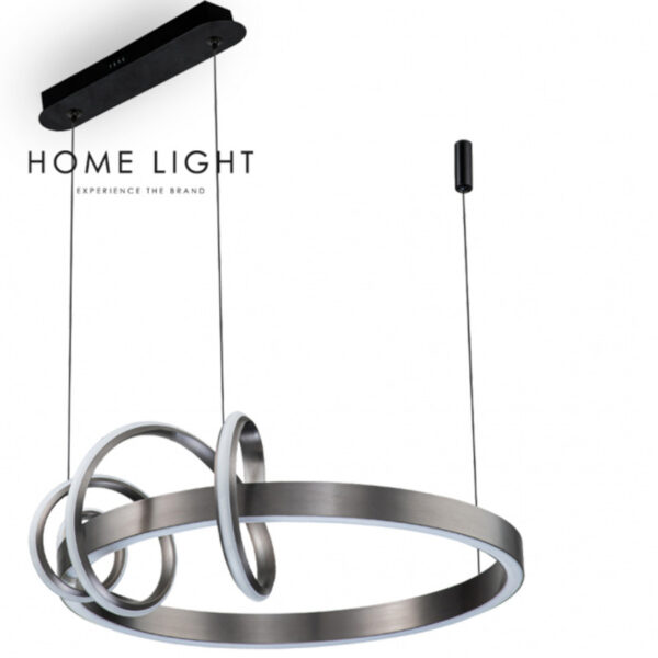 LUNA 230 LUSTER 61W 3000K SIVA/CRNA HOME LIGHT