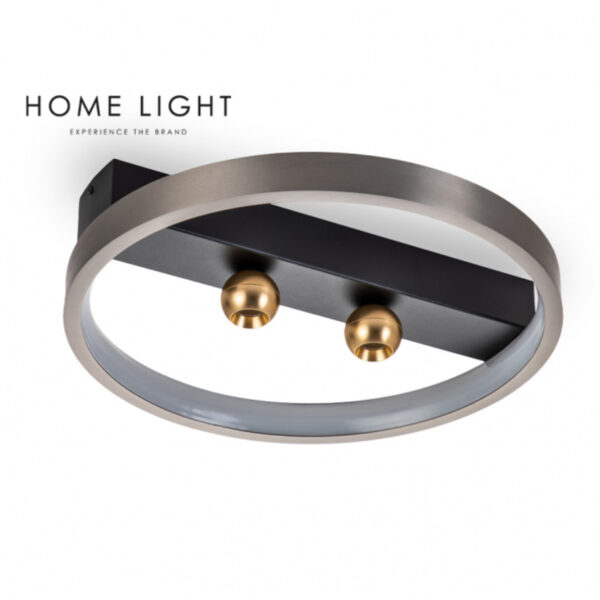 LUNA 233 PLAFONSKA SVETILJKA 29W 3000K SIVA/ZLATO HOME LIGHT - Image 2