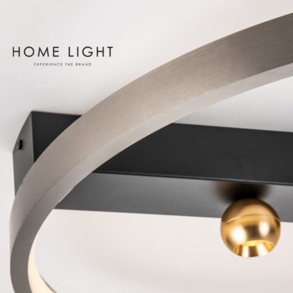 LUNA 233 PLAFONSKA SVETILJKA 29W 3000K SIVA/ZLATO HOME LIGHT - Image 4