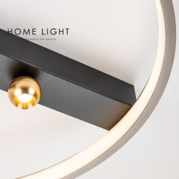 LUNA 233 PLAFONSKA SVETILJKA 29W 3000K SIVA/ZLATO HOME LIGHT - Image 3