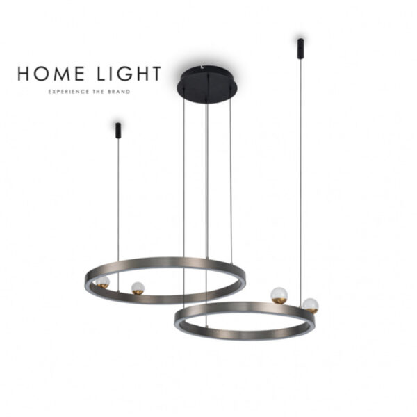 LUNA 234 LUSTER 78W 3000K SIVA/ZLATO HOME LIGHT - Image 2