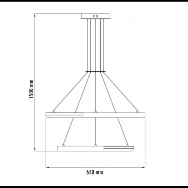 LUNA 236 LUSTER 61W 3000K ZLATO HOME LIGHT - Image 4