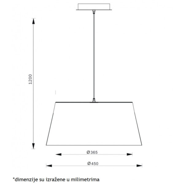 VESTA 333 55W 450*365*1200 HOME LIGHT - Image 2