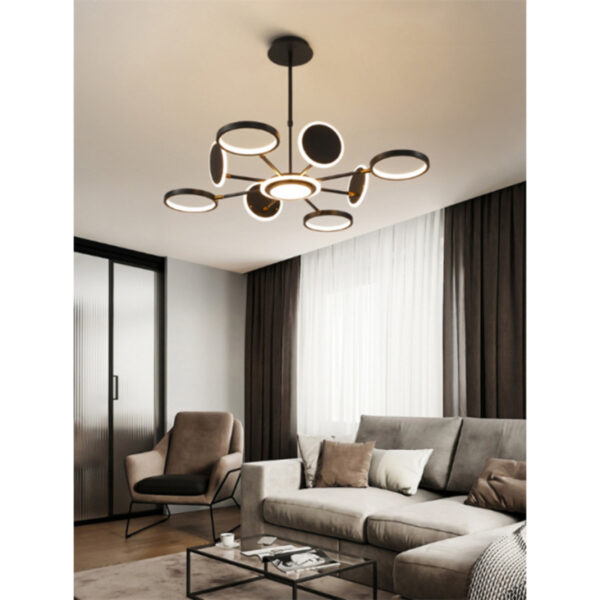 VESTA 369 LUSTER LED 76W 3000K CRNA HOME LIGHT - Image 2