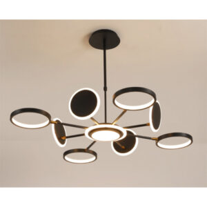 VESTA 369 LUSTER LED 76W 3000K CRNA HOME LIGHT