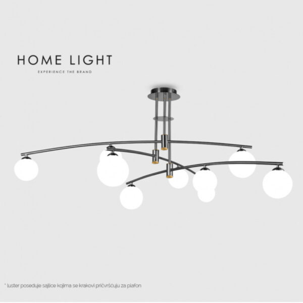 VESTA 377 LUSTER 9*G9 CRNA HOME LIGHT
