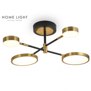 VESTA 488 LUSTER 38W 3000K CRNA/MESING HOME LIGHT