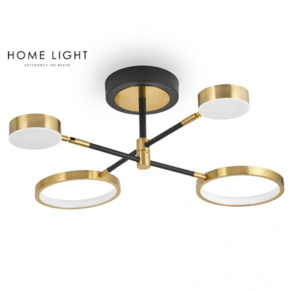 VESTA 488 LUSTER 38W 3000K CRNA/MESING HOME LIGHT - Image 4