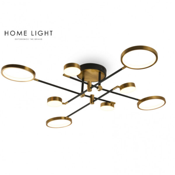 VESTA 489 LUSTER 76W 3000K CRNA/MESING HOME LIGHT