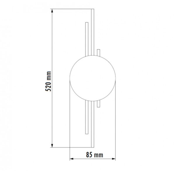 VESTA 609 ZIDNA LAMPA LED 10W 3000K MESING HOME LIGHT - Image 3