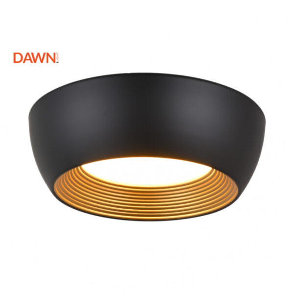 VESTA 624 PLAFONSKA SVETILJKA 24W 3000K CRNA/ZLATO DAWN