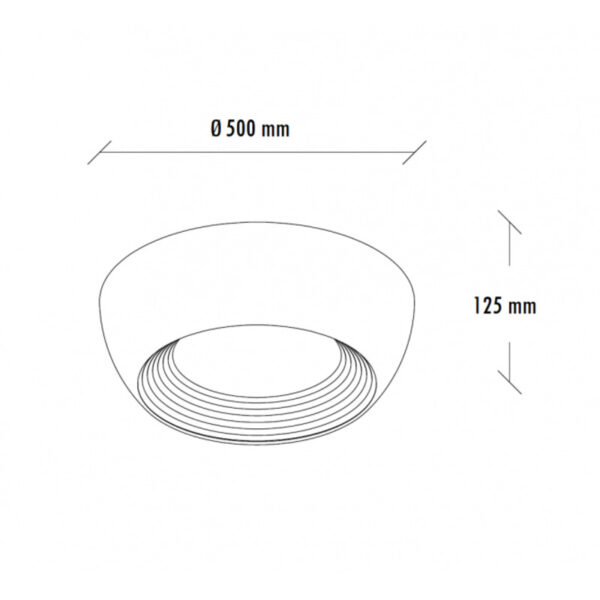 VESTA 625 PLAFONSKA SVETILJKA 40W 3000K CRNA/ZLATO DAWN - Image 2