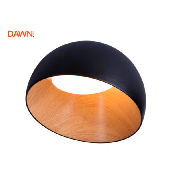 VESTA 626 PLAFONSKA SVETILJKA 24W 3000K CRNA/DRVO DAWN - Image 2