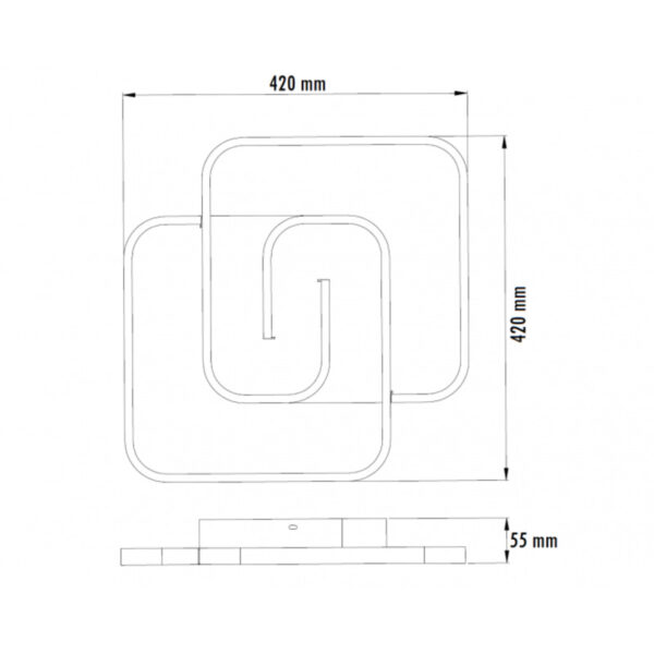 VESTA 633 PLAFONSKA SVETILJKA 40W 3000K BELAHOME LIGHT - Image 3