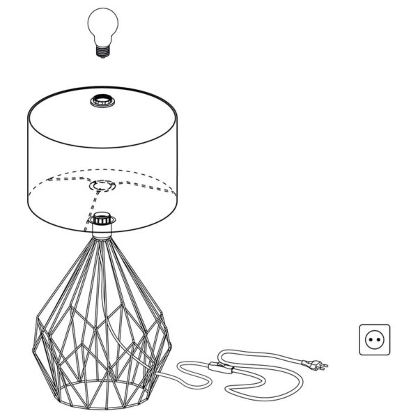 CARLTON 5 STONA LAMPA 43078 EGLO - Image 6