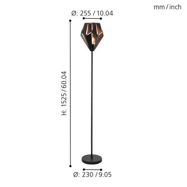 CARLTON 1 PODNA LAMPA 49994 EGLO - Image 4