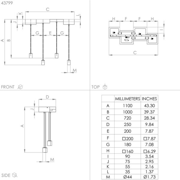HALKIN VISILICA 43799 EGLO - Image 4