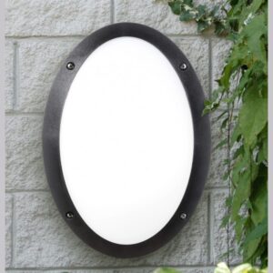MADDI CRNA ZIDNA/PLAFONSKA LAMPA IP66 1xE27 FUMAGALLI
