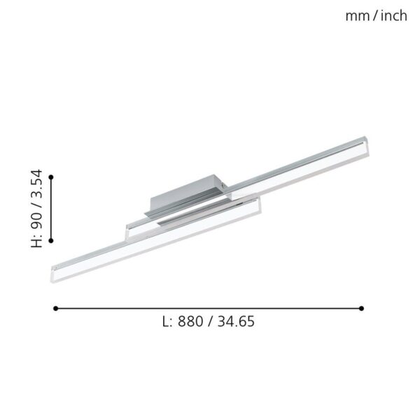PALMITAL LED ZIDNA / PLAFONSKA LAMPA 97965 EGLO - Image 4
