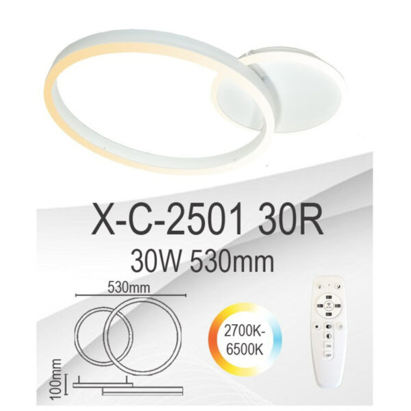 X-C-2051 30R PLAFONJERA 30W WH XENON LIGHT