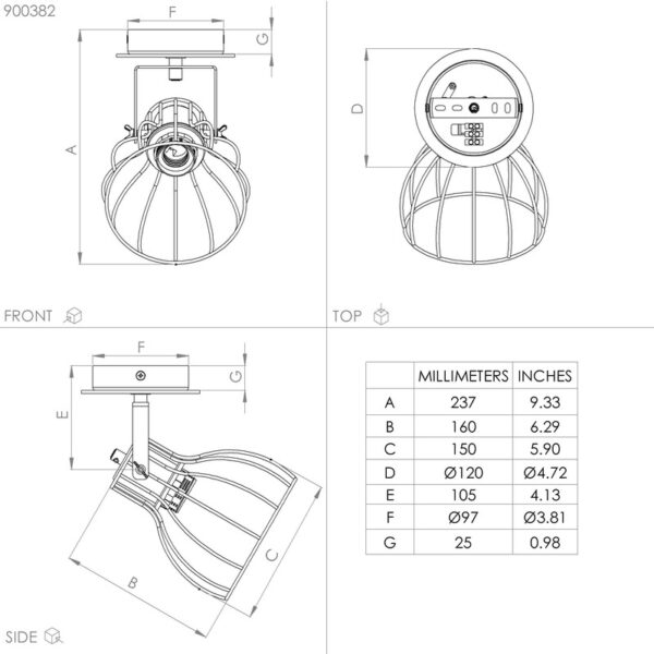 SAMBATELLO SPOT LAMPA 900382 EGLO - Image 3