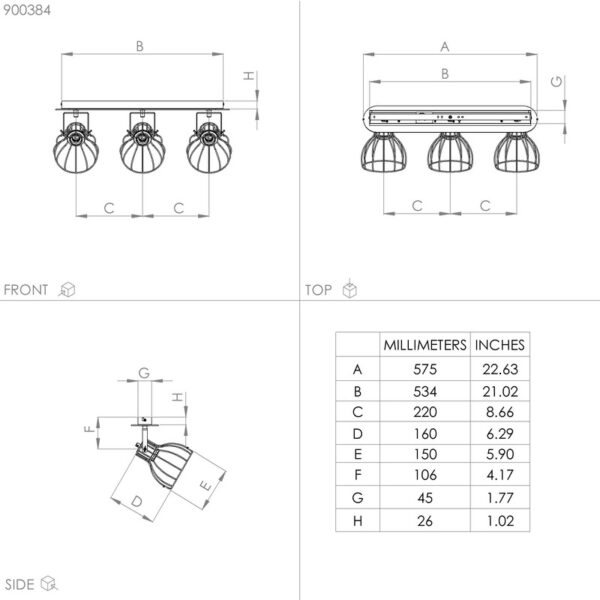 SAMBATELLO SPOT LAMPA 900384 EGLO - Image 3