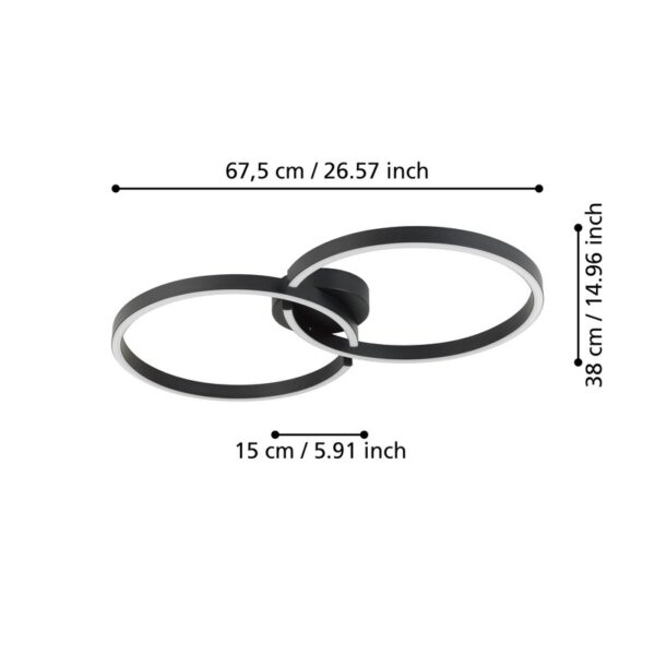AMANDOLO LED PLAFONJERA 900955 EGLO - Image 3