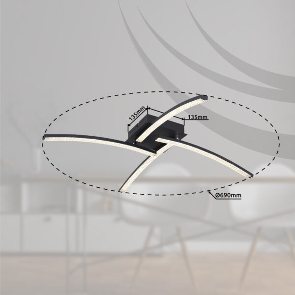 JULES LED PLAFONJERA 24W 67169-24 GLOBO LIGHTING - Image 10