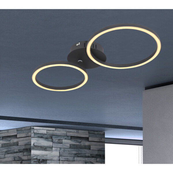 KENDY LED PLAFONJERA CRNA 24W 67233-24S GLOBO LIGHTING - Image 2