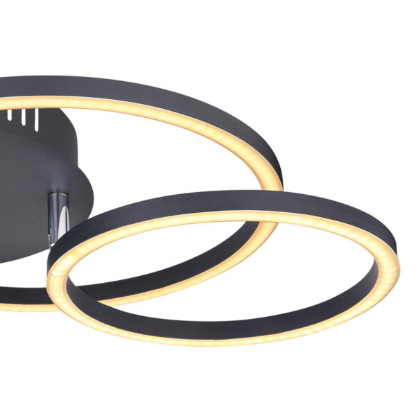 KENDY LED PLAFONJERA CRNA 30W 67233-30S GLOBO LIGHTING - Image 7