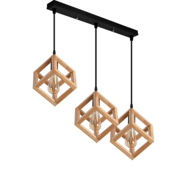 STUDIO VISILICA 3L E27 BK WOOD 000943 MEGGA