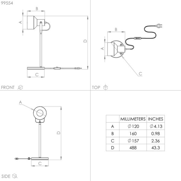 CASIBARE STONA LAMPA 99554 EGLO - Image 4