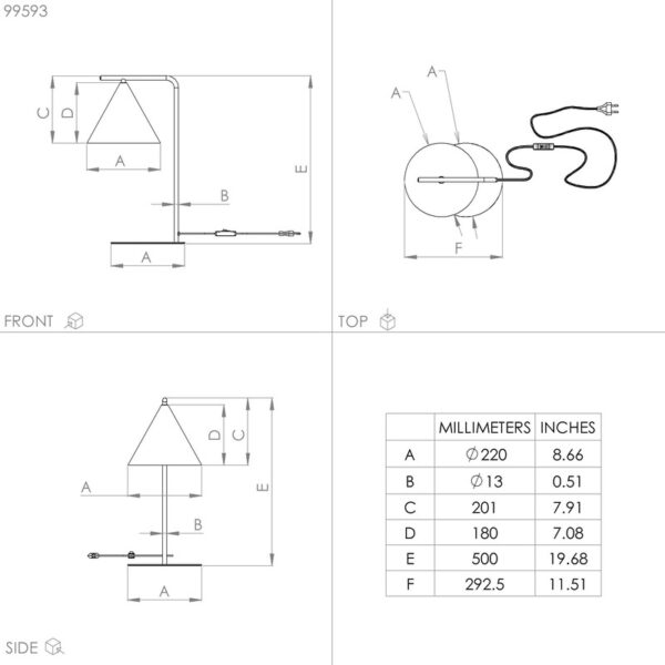 NARICES STONA LAMPA 99593 EGLO - Image 3