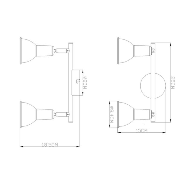 NAMUS SPOT LAMPA 54649-2 GLOBO LIGHTING - Image 2
